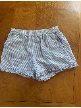 Polo by Ralph Lauren Blue and White Striped High Waist Women’s Shorts